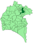 Map of Aracena (Huelva)